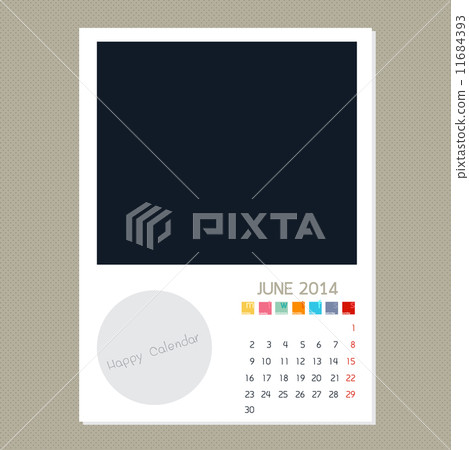 Calendar June 2014, Photo frame background Calendar June 2014, Photo frame background 11684393