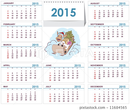 Desk calendar 2015 template Desk calendar 2015 template 11684565