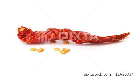 Dried red peppers . 11686334