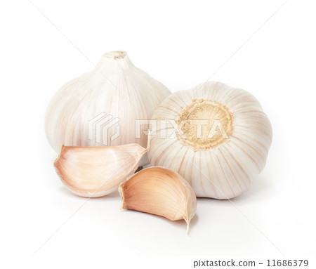 Garlic isolated on white background. 11686379