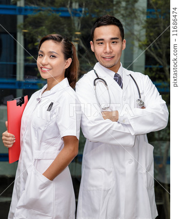 Confident looking young Asian medical professional  11686474