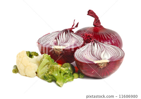 Spanish red onion and different vegetables 11686980