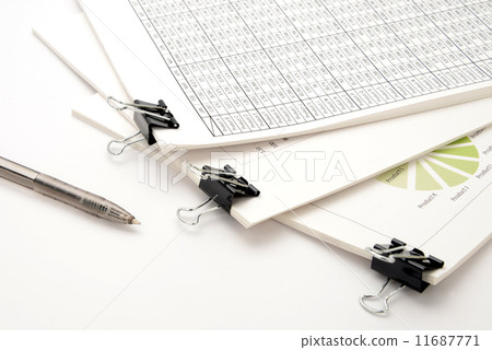 Business Image - Conference materials and ballpoint pen 11687771