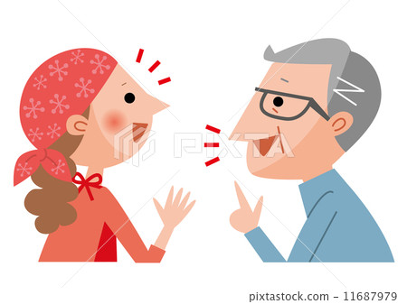 健談的看護助手和老人 11687979