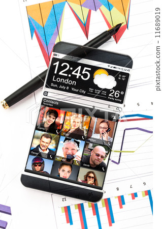Smartphone with a transparent display. Smartphone with a transparent display. 11689019
