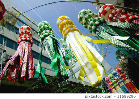Tanabata festival, Sendai, Japan Tanabata festival, Sendai, Japan 11689290
