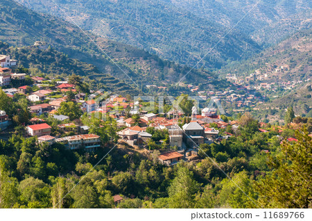 Pedoulas, a popular touristic village in the Nicosia District of Cyprus Pedoulas, a popular touristic village in the Nicosia District of Cyprus 11689766