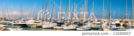 Panorama of Larnaca marina. Cyprus 11689807