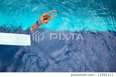 Sprindgboard jump Sprindgboard jump 11692121