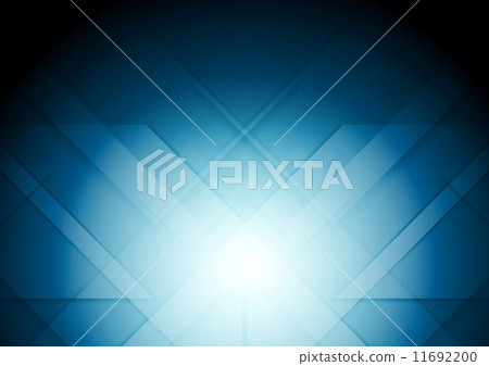 Abstract tech blue vector background - Stock Illustration [11692200 ...