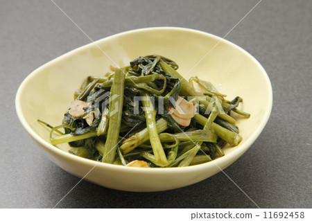 Stir-fry the aircraft cooked with garlic 11692458