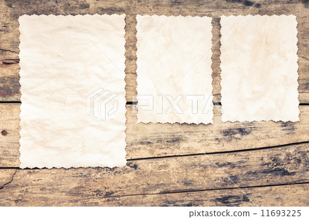 Recipe background. Blank paper sheet on wooden table. Recipe background. Blank paper sheet on wooden table. 11693225