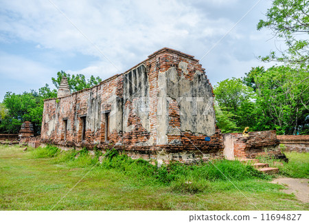 Old ruin church in ayuttaya province,Thailand 11694827