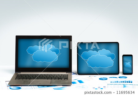 Gadgets and financial documents, still life Gadgets and financial documents, still life 11695634