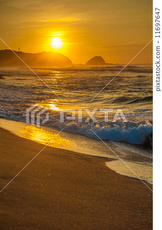 Zipolite beach at sunrise, Mexico Zipolite beach at sunrise, Mexico 11697647