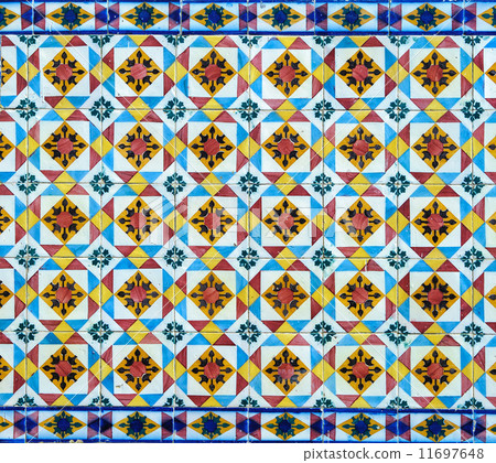 Vintage azulejos, traditional Portuguese tiles 11697648