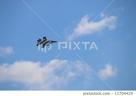 Sky and fighter plane 11704429