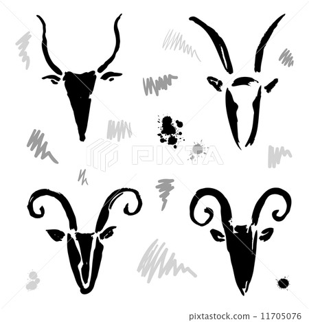 Goat 2015 set. New year Symbol. Goat 2015 set. New year Symbol. 11705076
