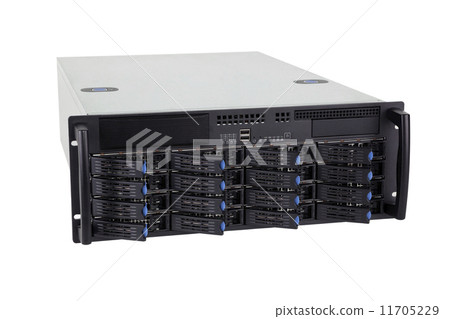 Storage server on white background Storage server on white background 11705229