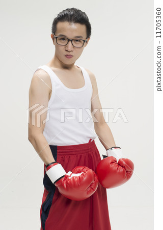 Portrait of Asian Boxer Portrait of Asian Boxer 11705360