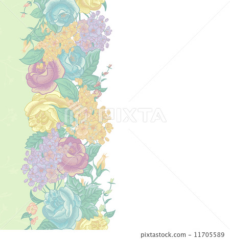 Seamless Floral Border with wildflowers Seamless Floral Border with wildflowers 11705589