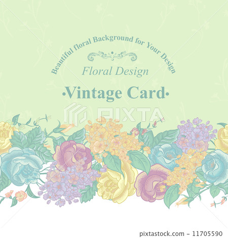 Floral Greeting Card with Wildflowers. 11705590