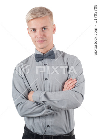 Male standing with crossed arms 11705709