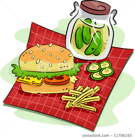 Hamburger and Pickle Hamburger and Pickle 11706285