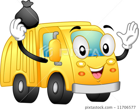 Garbage Truck Mascot 11706577