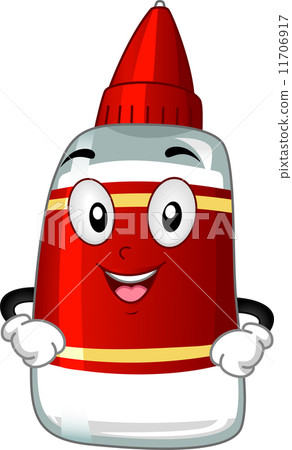 插图 glue mascot      glue mascot[11706917] 图库插图包含卡通