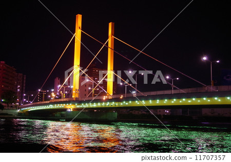 Shin-Ohashi橋樑夜視圖 Shin-Ohashi橋樑夜視圖 11707357