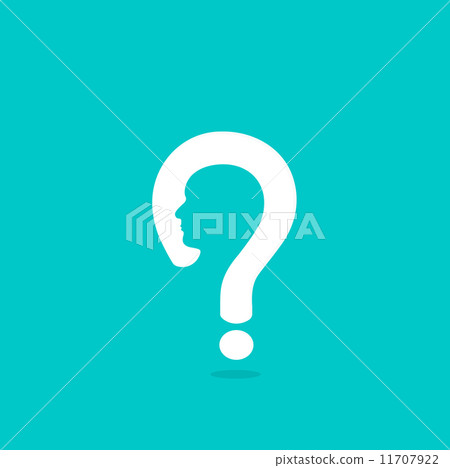 Question mark man head symbol Question mark man head symbol 11707922