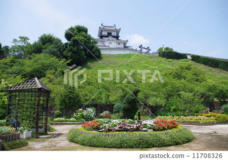 花壇和掛川城堡 11708326