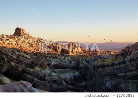 Utah Hospital Fortress shining in the morning sun in Turkey, Cappadocia Utah Hospital Fortress shining in the morning sun in Turkey, Cappadocia 11708882