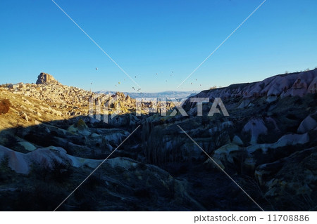 Utah Hospital Fortress shining in the morning sun in Turkey, Cappadocia Utah Hospital Fortress shining in the morning sun in Turkey, Cappadocia 11708886