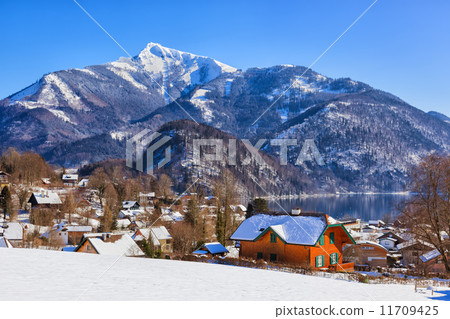 Mountains ski resort St. Gilgen Austria Mountains ski resort St. Gilgen Austria 11709425