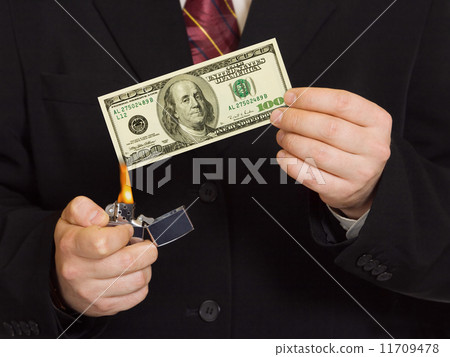Hands and burnning money Hands and burnning money 11709478