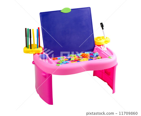 empty blue board with magnet letters empty blue board with magnet letters 11709860