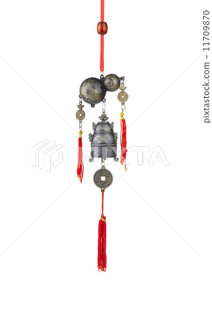 A calabash and bell wind chime A calabash and bell wind chime 11709870