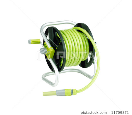 garden hose coiled with spray nozzle garden hose coiled with spray nozzle 11709871
