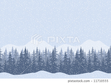 Seamless winter landscape with fir trees Seamless winter landscape with fir trees 11710555
