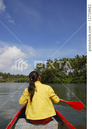 Woman in Canoe 11710661