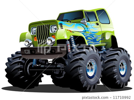 Cartoon Monster Truck 11710992
