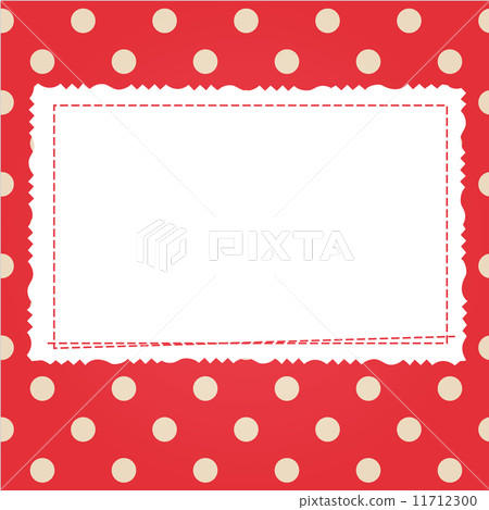 Scrap card with polka dot and frame 11712300