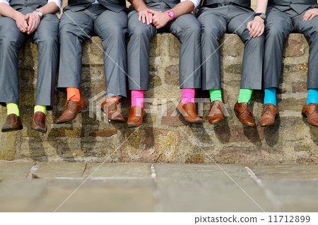 Colorful socks of groomsmen Colorful socks of groomsmen 11712899