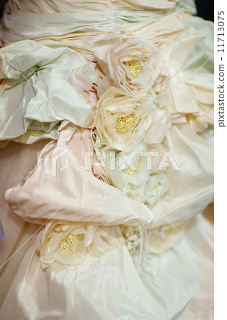 Wedding dress decoration close up 11713075