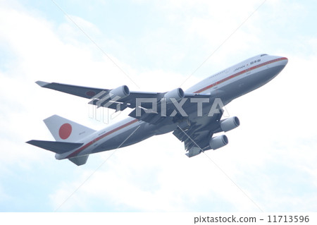 日本政府專用機B747大型噴氣式飛機 11713596