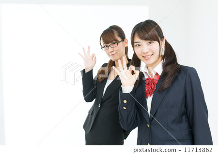 School girls and teachers 11713862