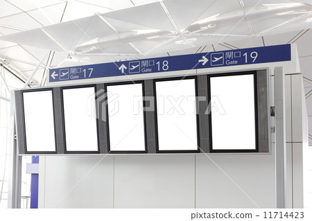 Blank Billboard in airport Blank Billboard in airport 11714423
