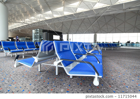 row of blue chair at airport row of blue chair at airport 11715044